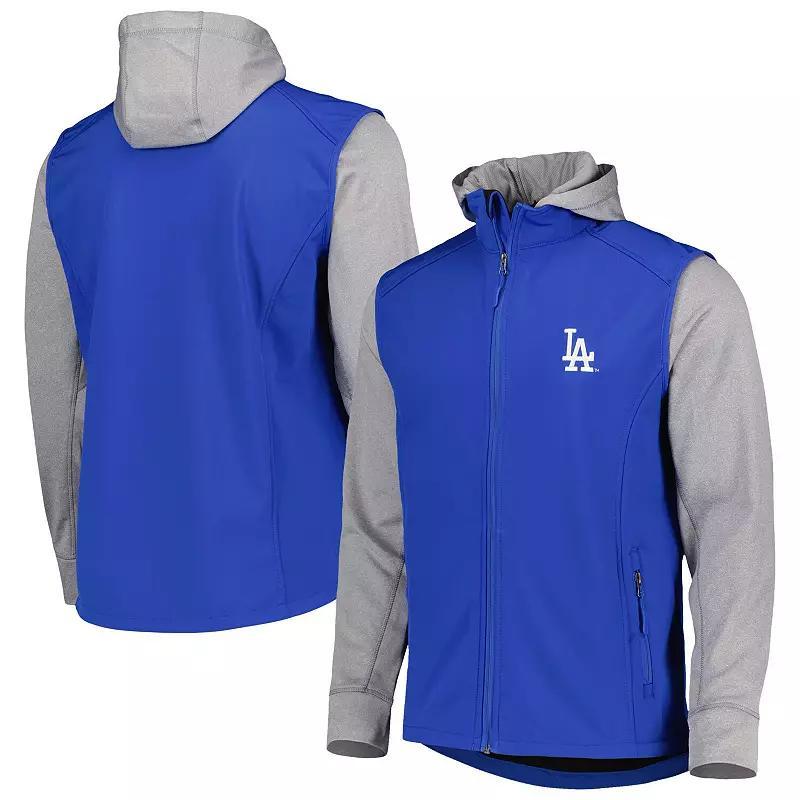 Men's Dunbrooke Royal/Heather Gray Los Angeles Dodgers Alpha Full-Zip Jacket, Size: XL, Blue Product Image
