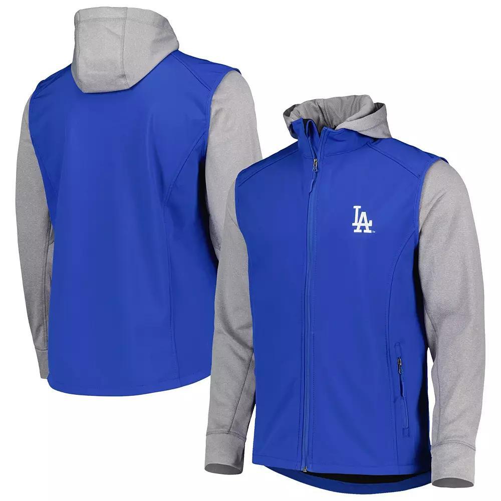Men's Dunbrooke Royal/Heather Gray Los Angeles Dodgers Alpha Full-Zip Jacket, Size: XL, Blue Product Image