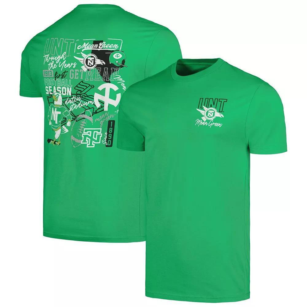 Men's Kelly Green North Texas Mean Green Through the Years T-Shirt, Size: Medium, Ntx Green Product Image