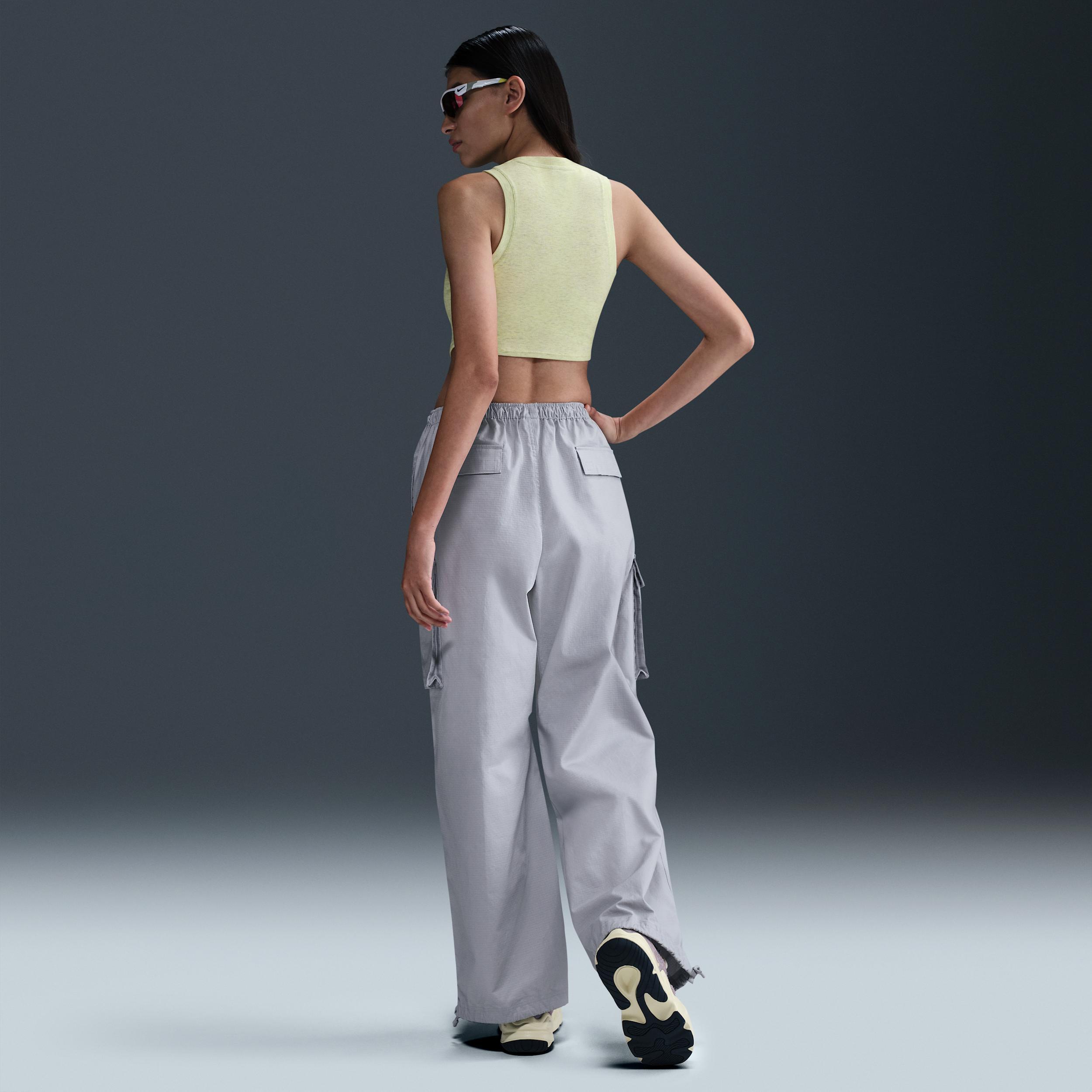Women's Nike Sportswear Chill Knit Tight Cropped Mini-Rib Tank Top Product Image