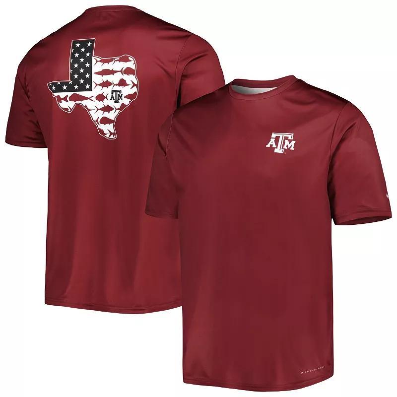 Men's Columbia Maroon Texas A&M Aggies Terminal Tackle Omni-Shade T-Shirt, Size: XL, Red Product Image