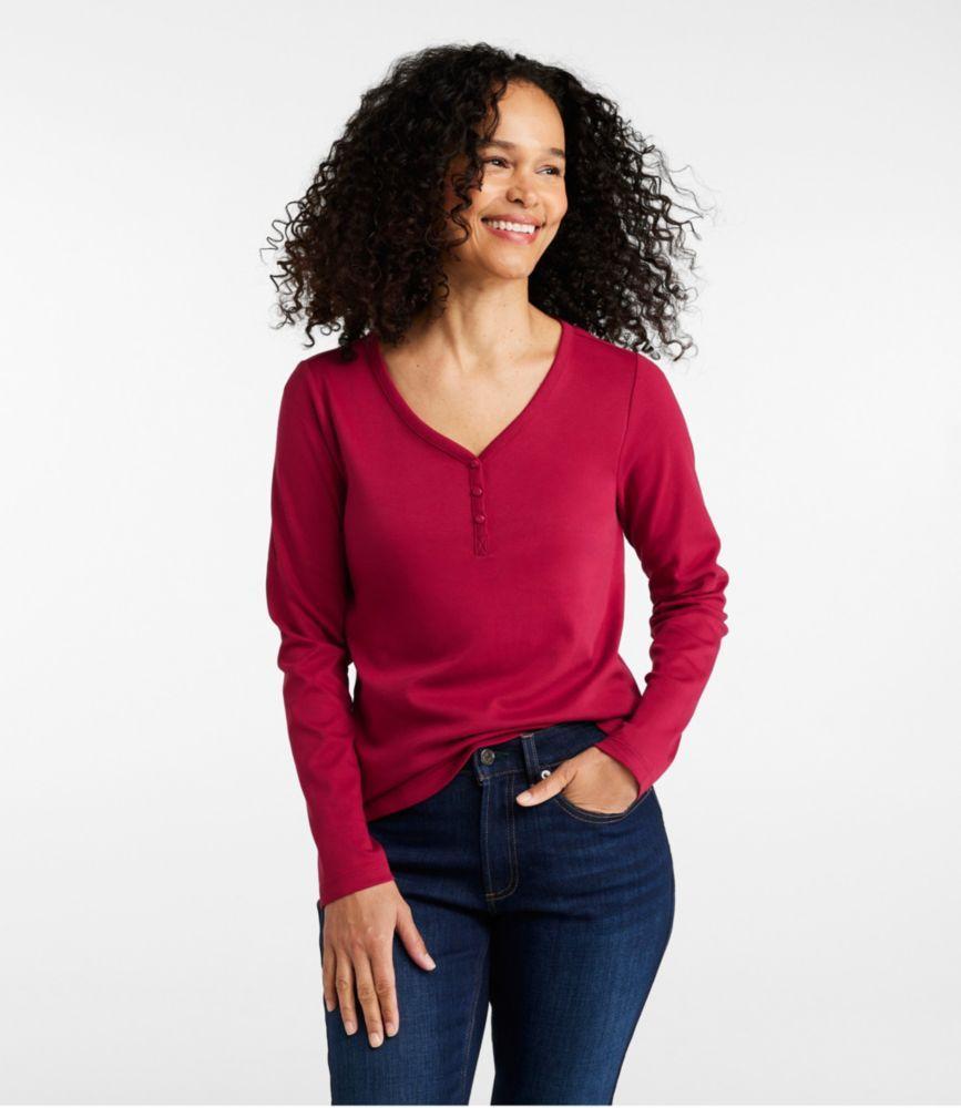 
                            Women's L.L.Bean V-Neck Henley, Long-Sleeve
                         Product Image