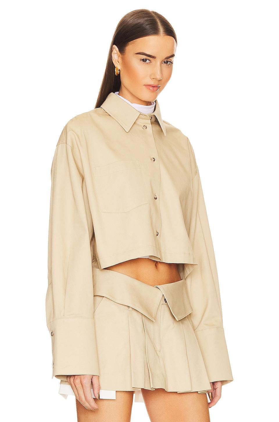 Chino Cropped Shirt Helsa Product Image