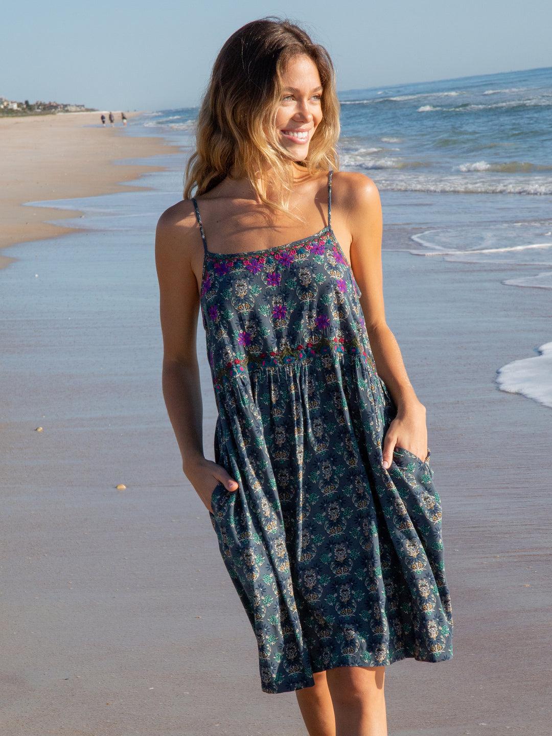 Sara Embroidered Mini Dress Product Image