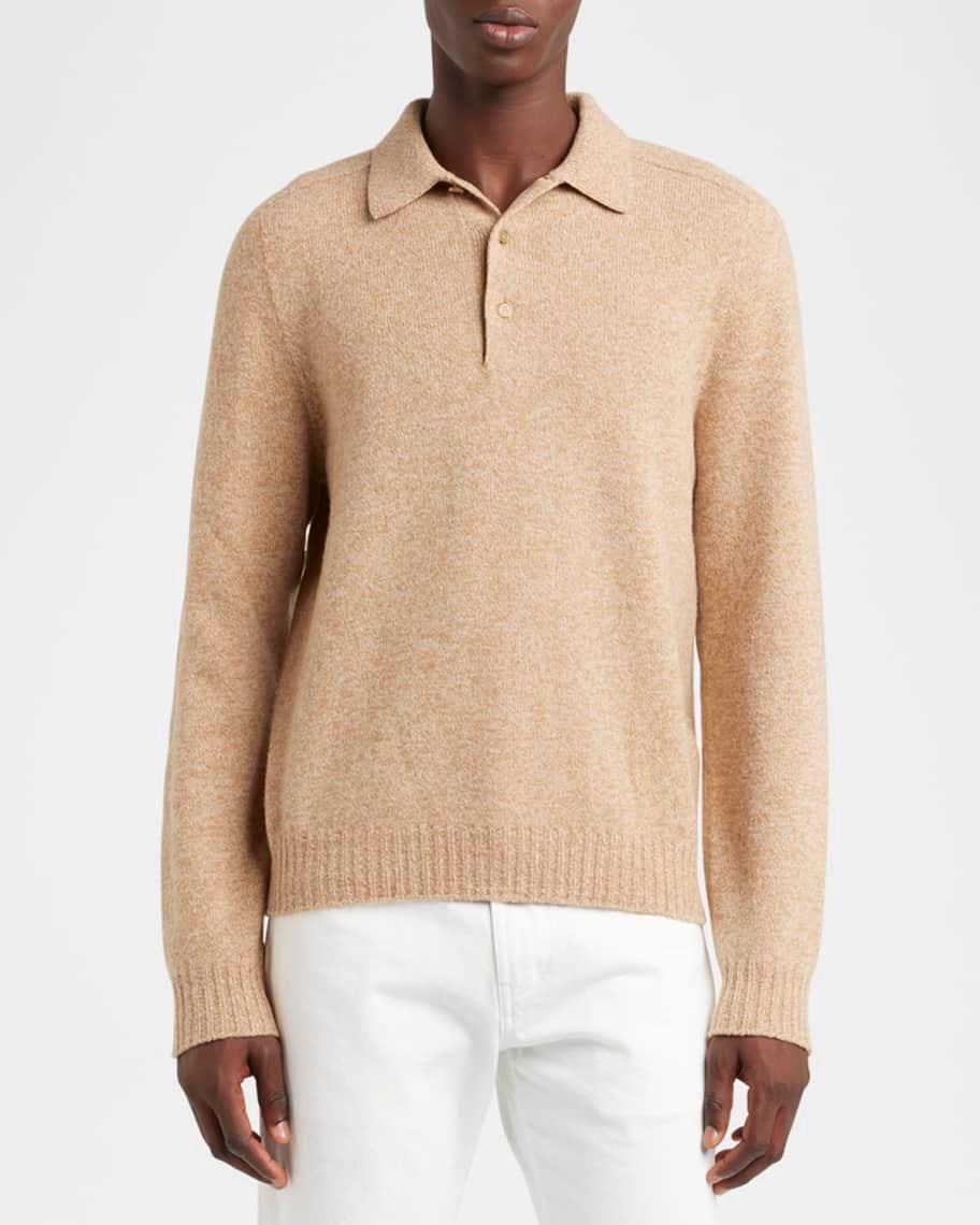 Mens Mastallone Wool Polo Sweater Product Image