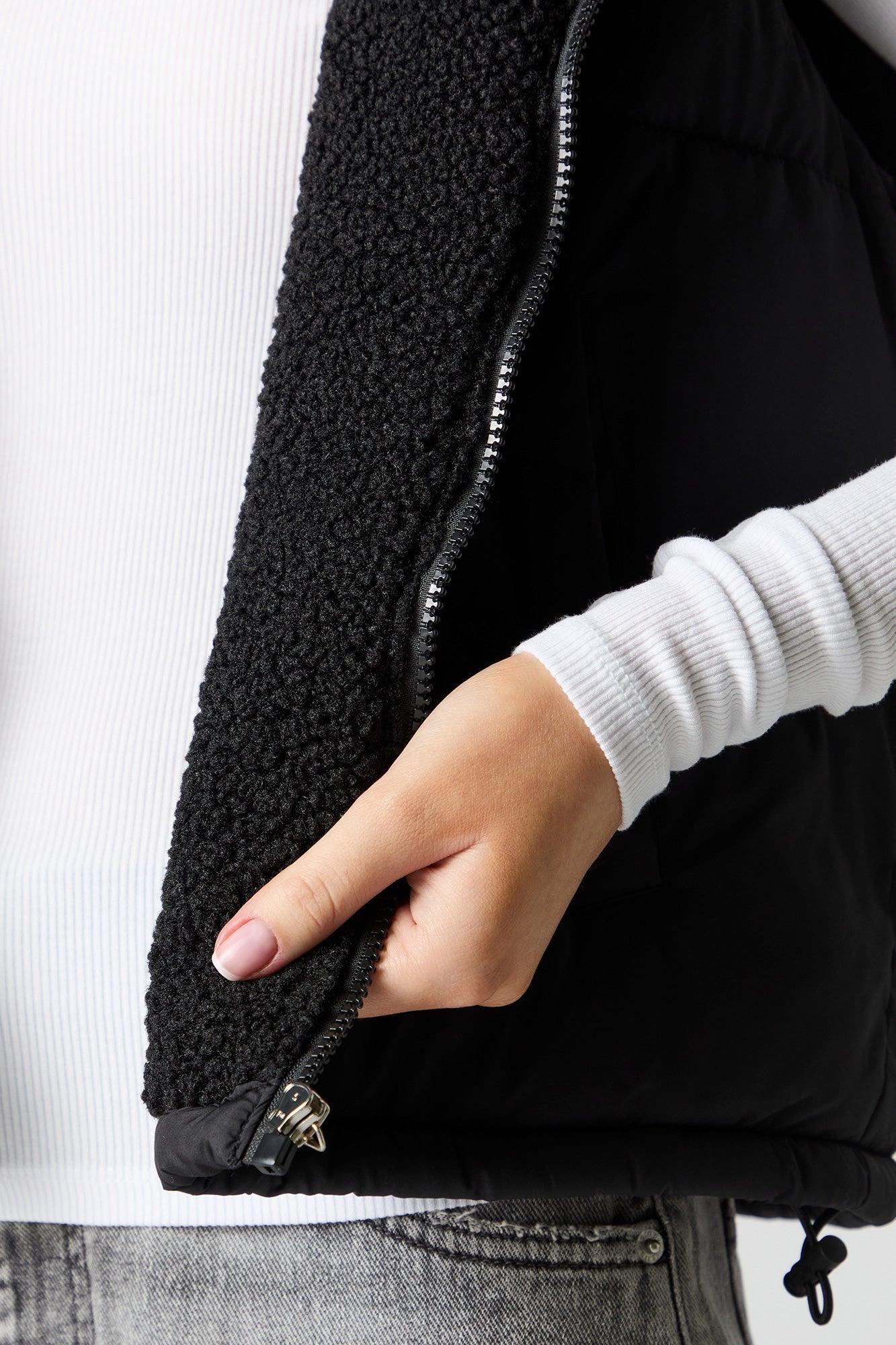 Sherpa Lined Puffer Vest Female Product Image