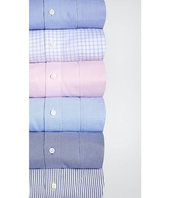 Cremieux Classic Non-Iron Point Collar Striped Dress Shirt Product Image
