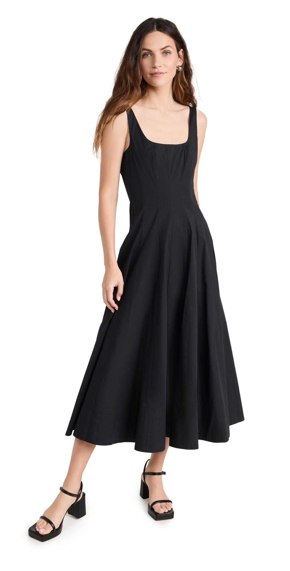Staud Wells Dress in Black Product Image