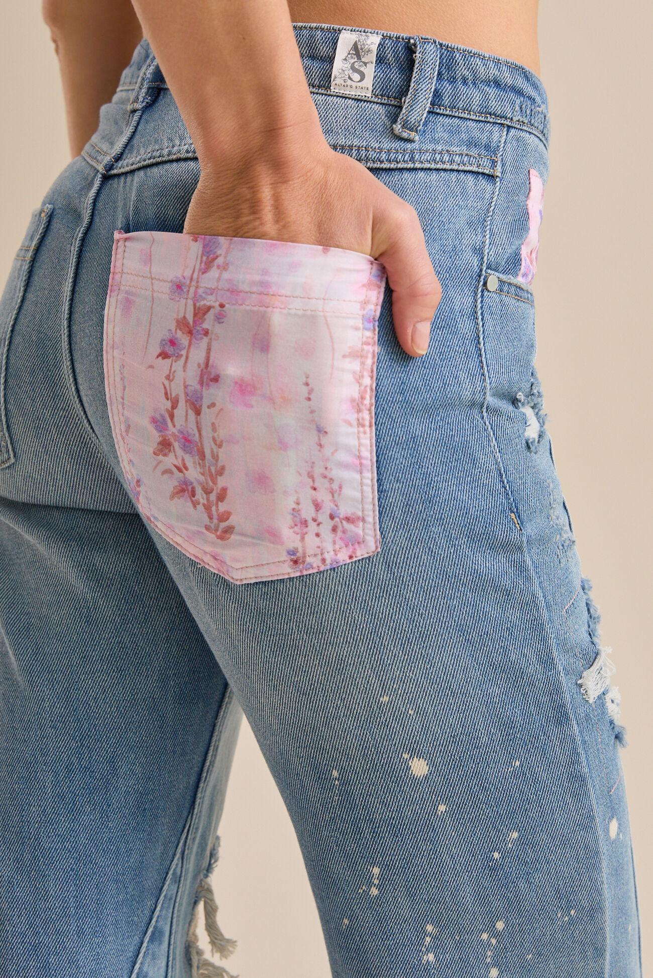 Eloise Patchwork Jeans Product Image