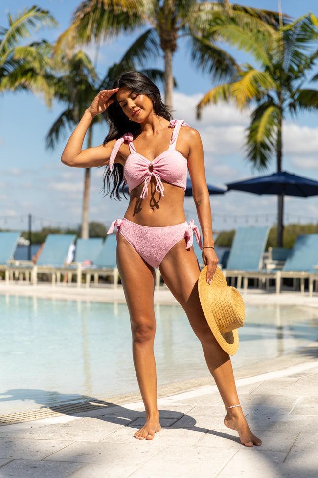 Soak Up The Sun Pink Bikini Bottoms FINAL SALE Product Image