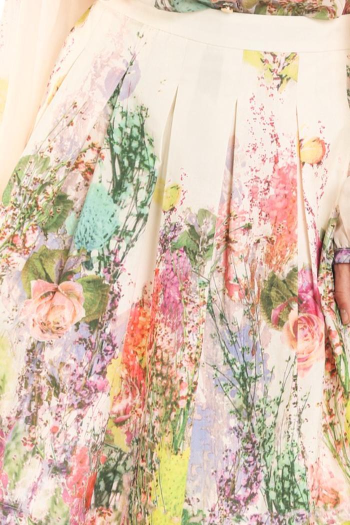 Floral Print Skirt Product Image