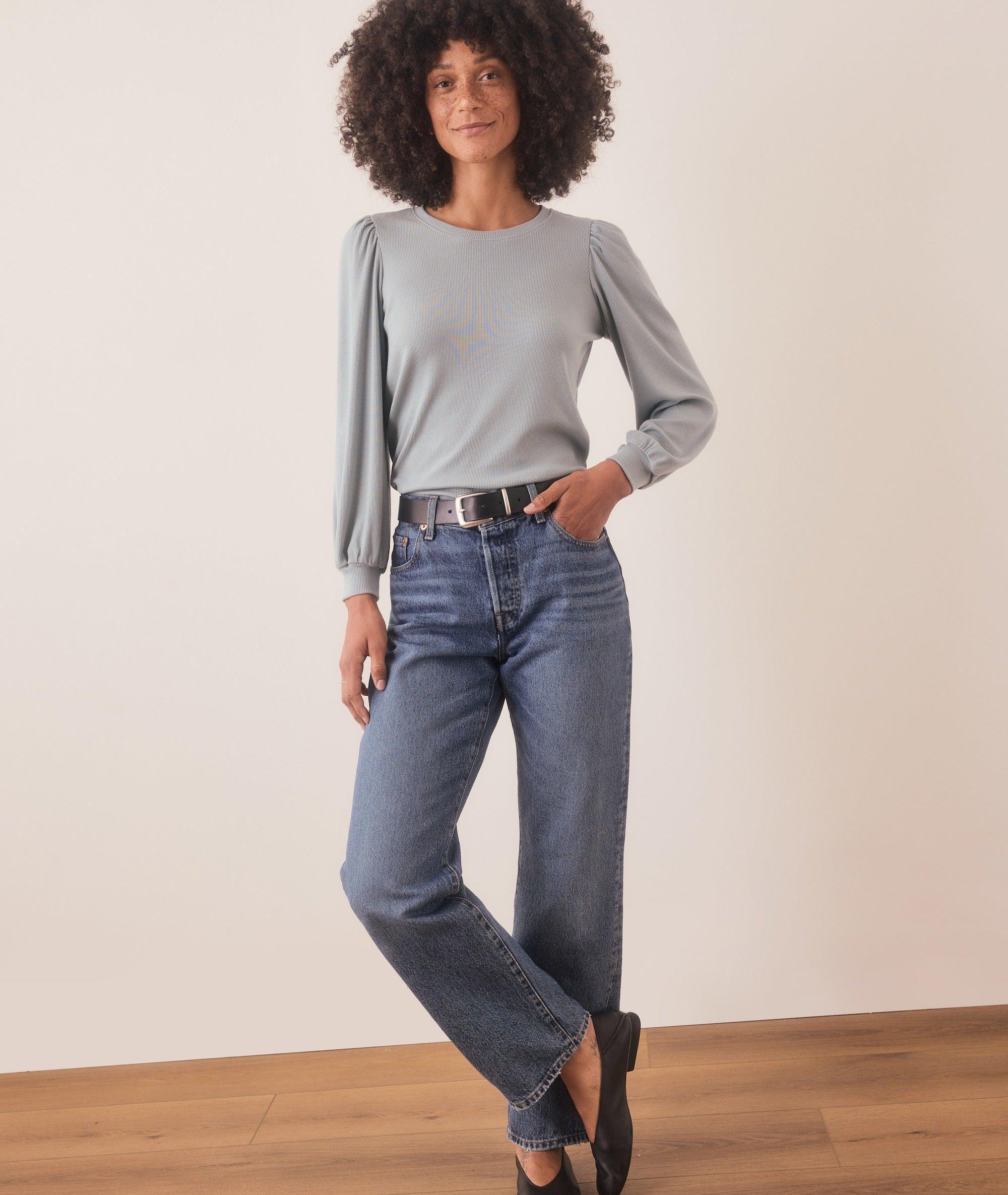 Lexi Rib Puff Sleeve Top Product Image