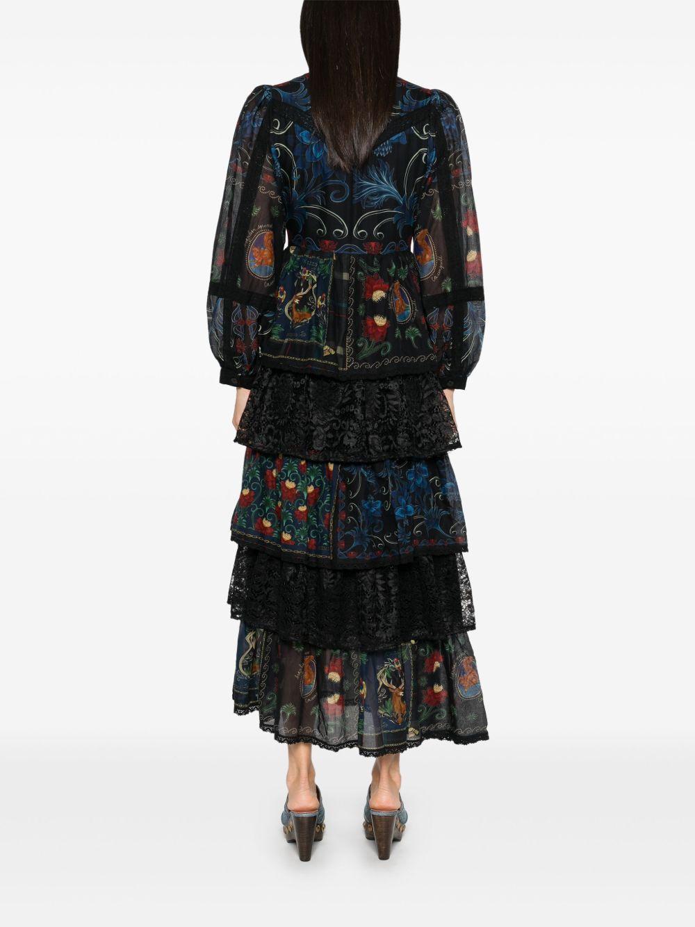 Arabesque Scarves maxi dress Product Image