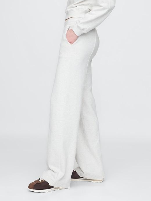 Heavyweight French Terry Seamed Wide-Leg Sweatpants Product Image