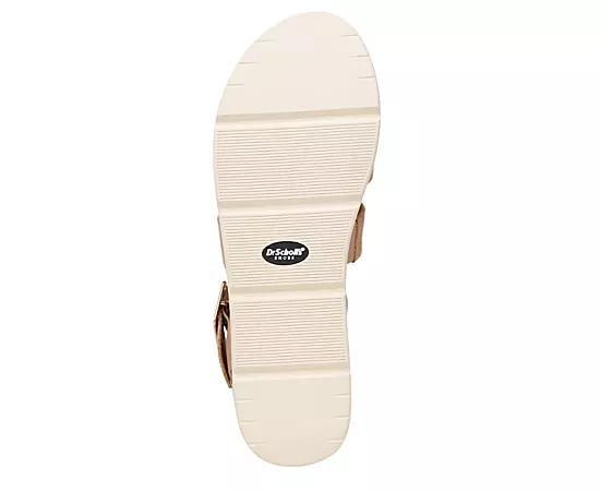 Dr. Scholl's Once Twice Women's Platform Sandals, Size: 7, Tawny Brown Product Image