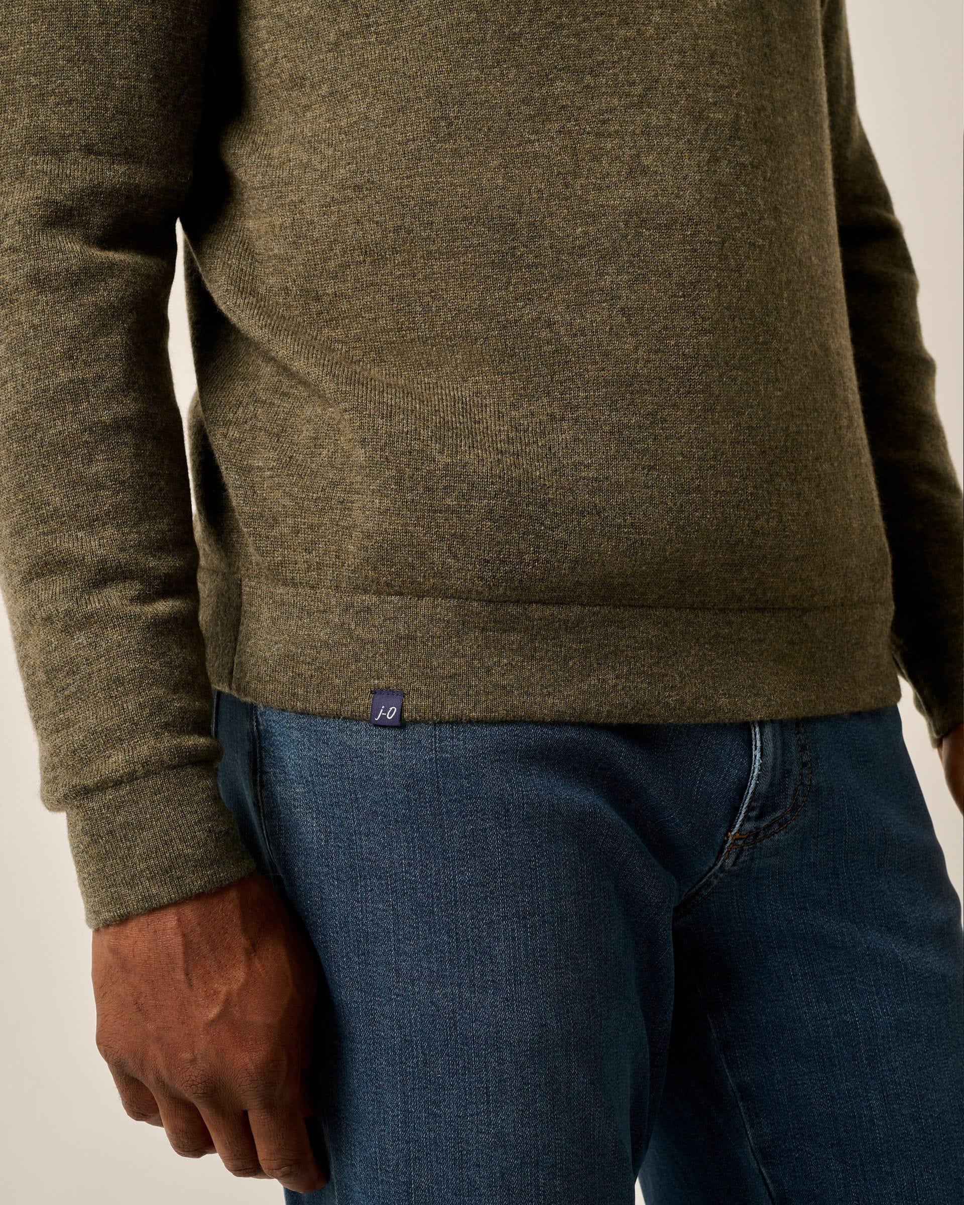 johnnie-O Mitch Wool Cashmere Blend 1/4 Zip Hoodie Product Image