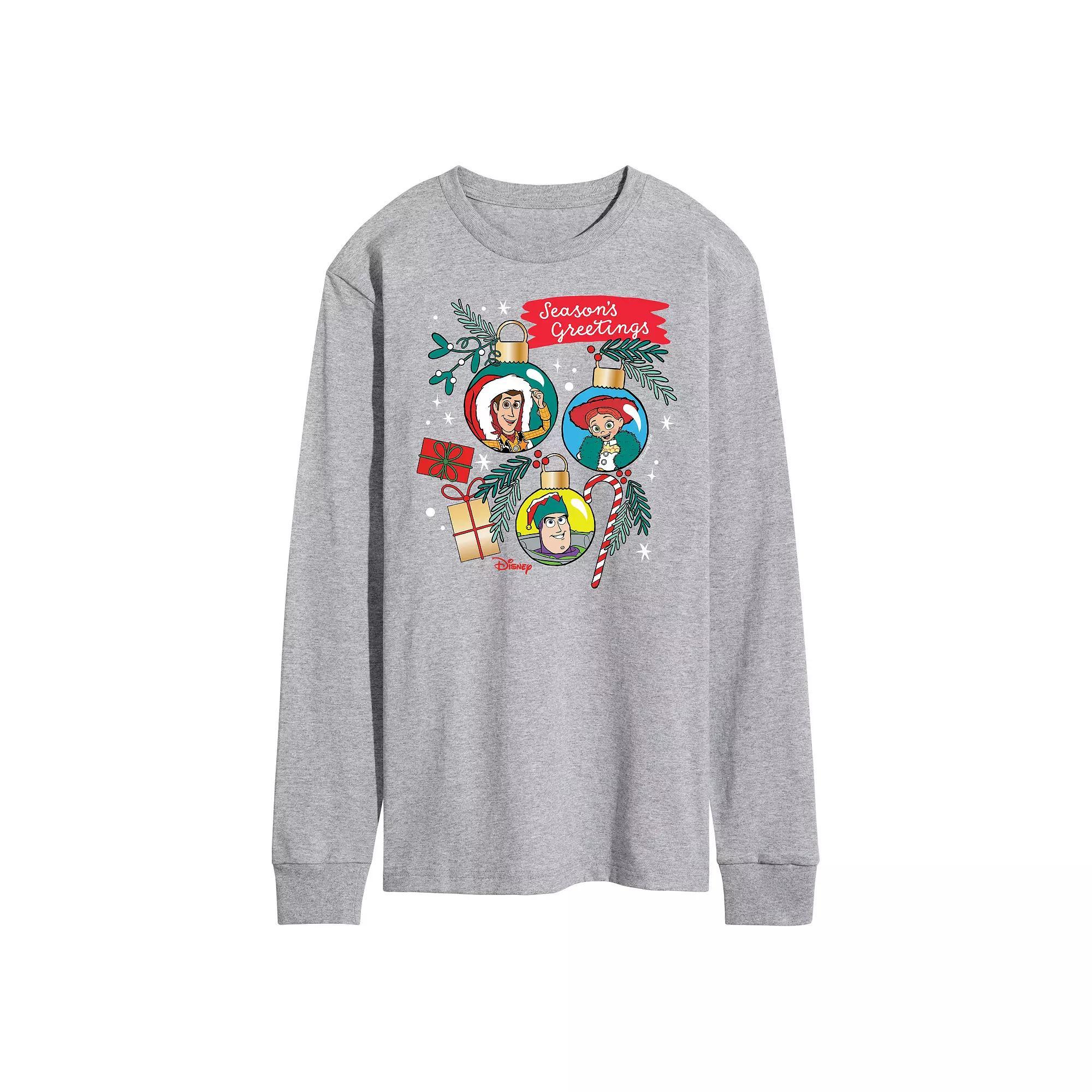 Disney / Pixars Toy Story 4 Mens Seasons Greetings Long Sleeve Graphic Tee Product Image