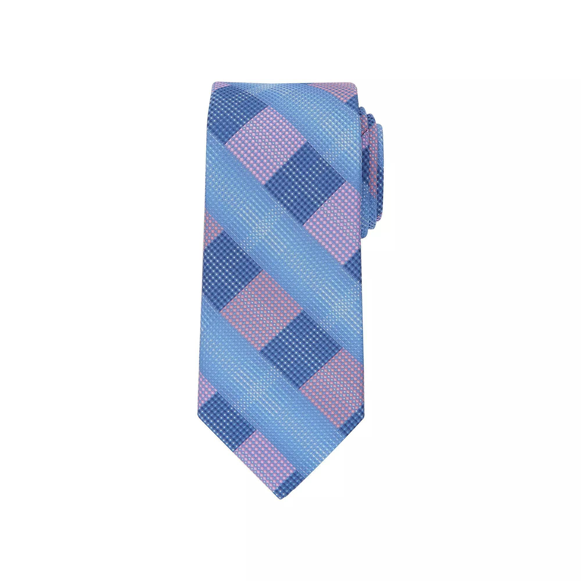 Men's Bespoke Patterned Tie, Black Kroll Product Image