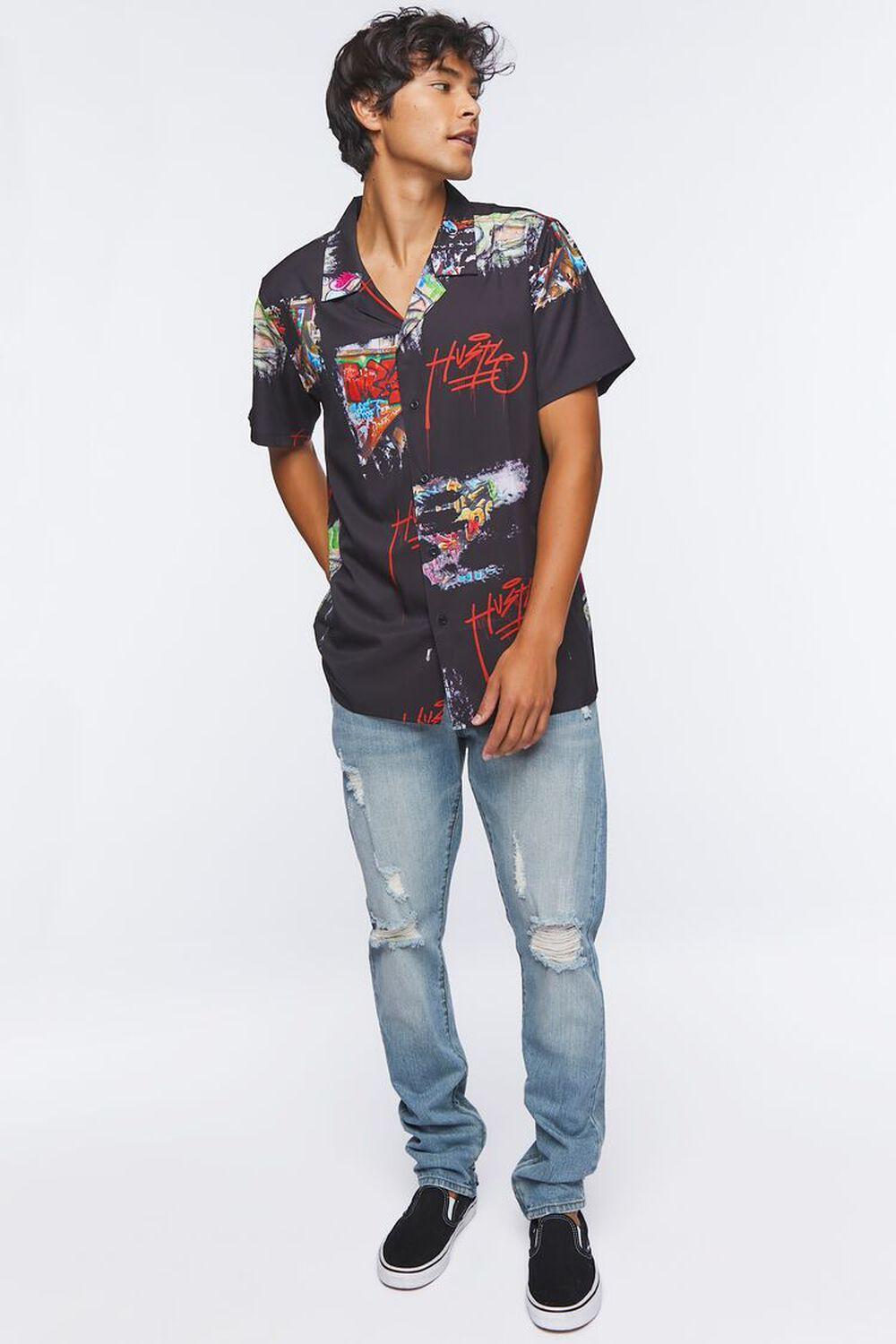 Hustle Graffiti Graphic Shirt | Forever 21 Product Image