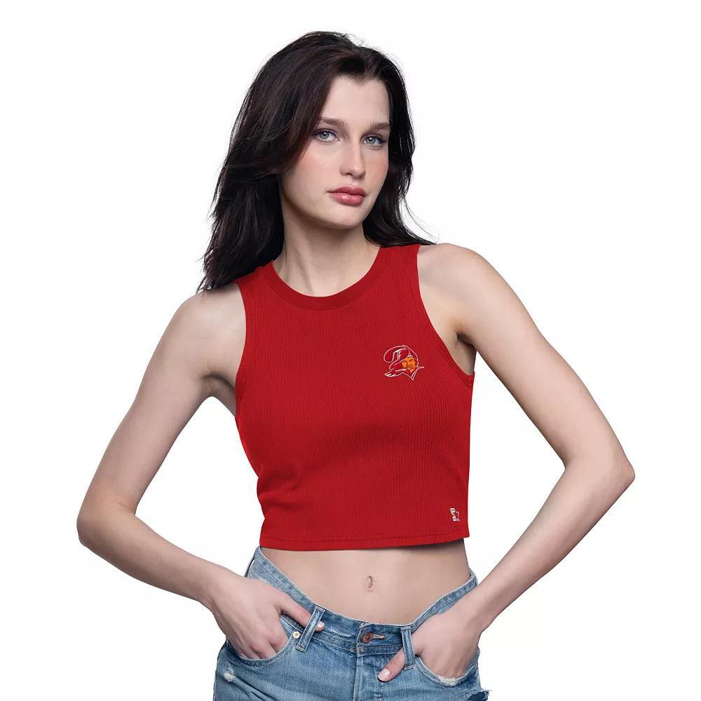 Women's Starter  Royal Buffalo Bills Show Up Cropped Tank Top, Size: Large, Blue Product Image