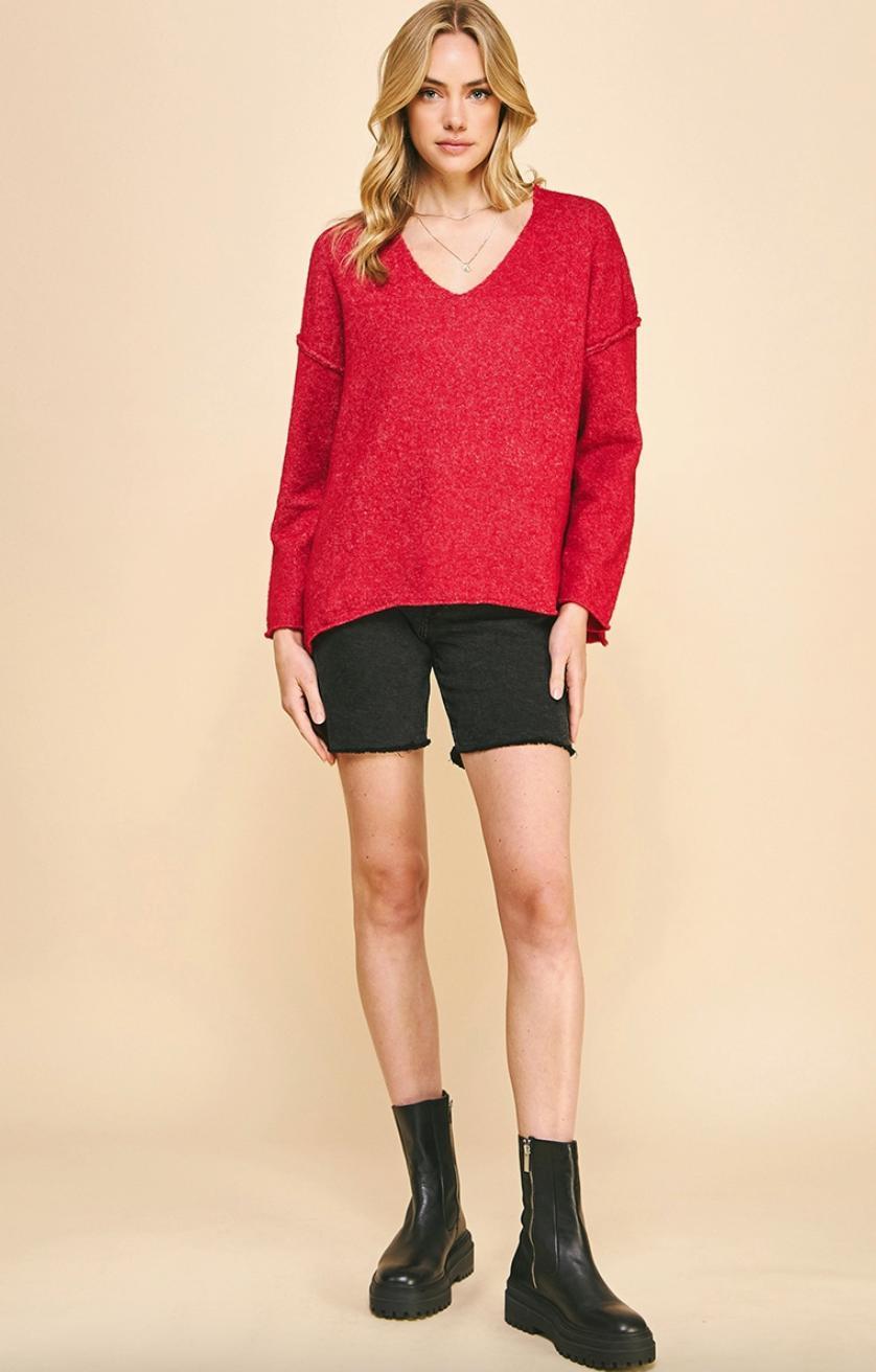 Super Soft V-Neck Sweater Product Image