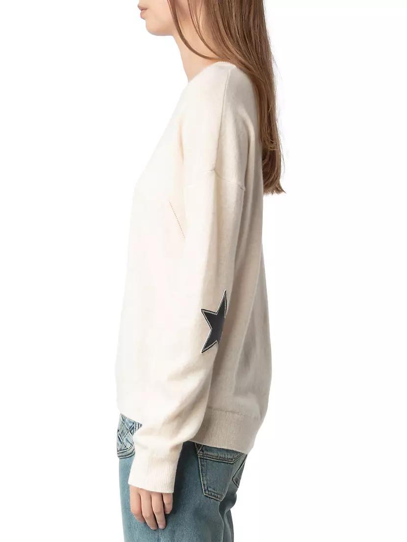 Cici Cashmere Star Patch Sweater Product Image