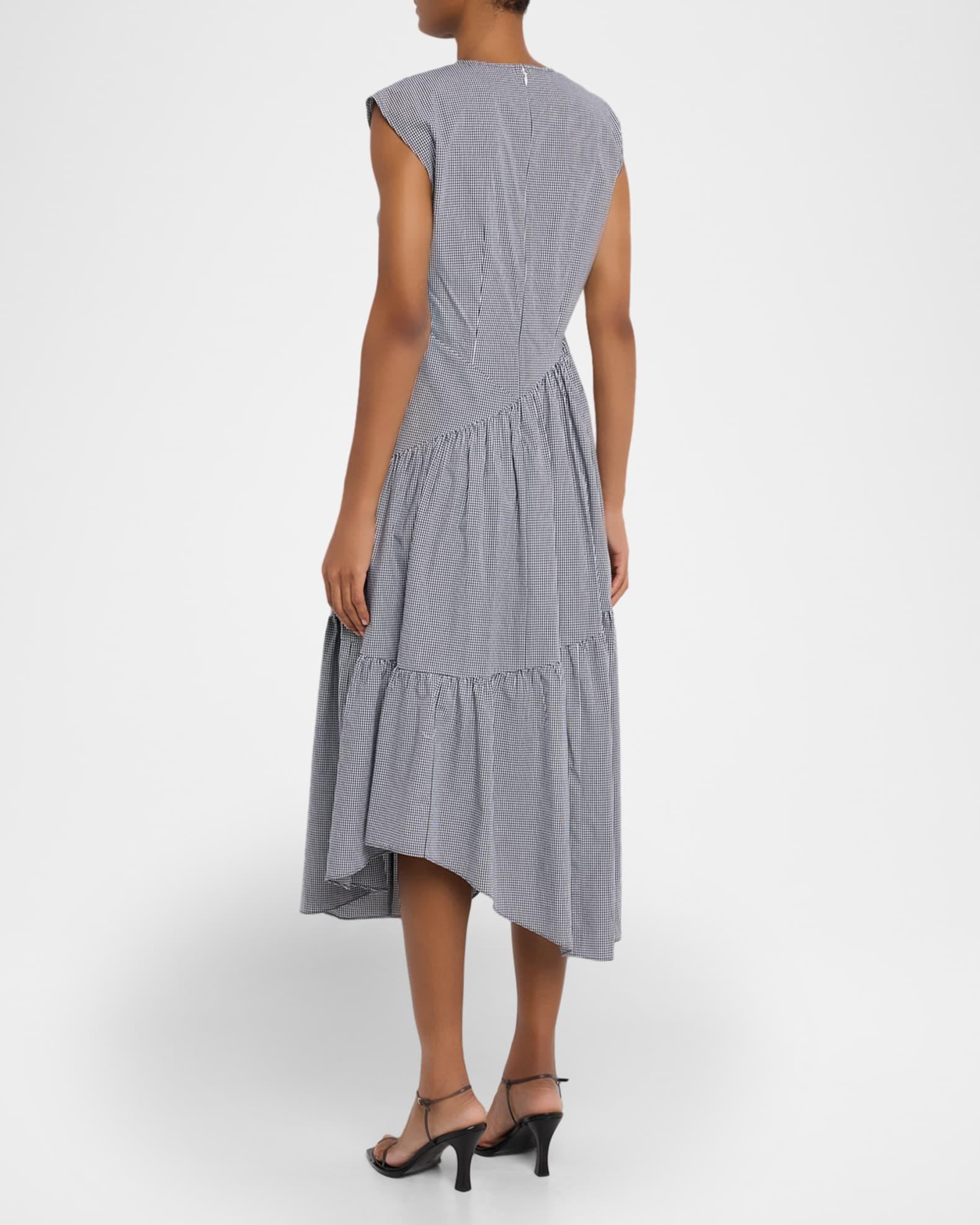 The Check Gathered Midi Dress Product Image