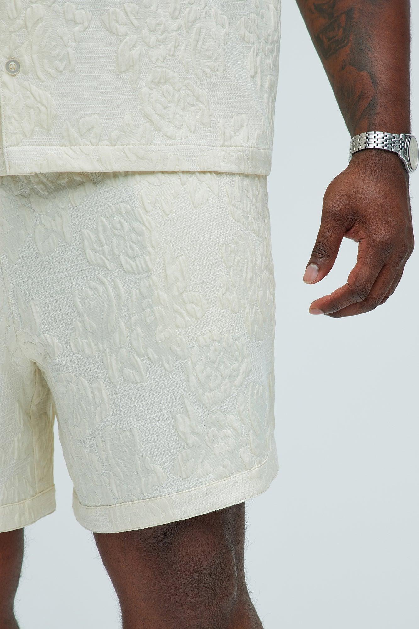 Bartlett Jacquard Shorts - White/combo Product Image