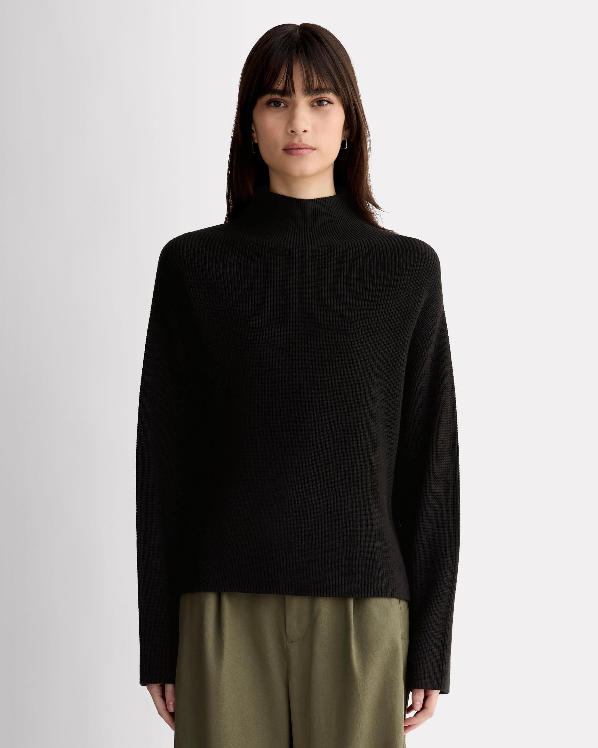 The Slouchy Funnel Neck in Everyday Cotton Product Image