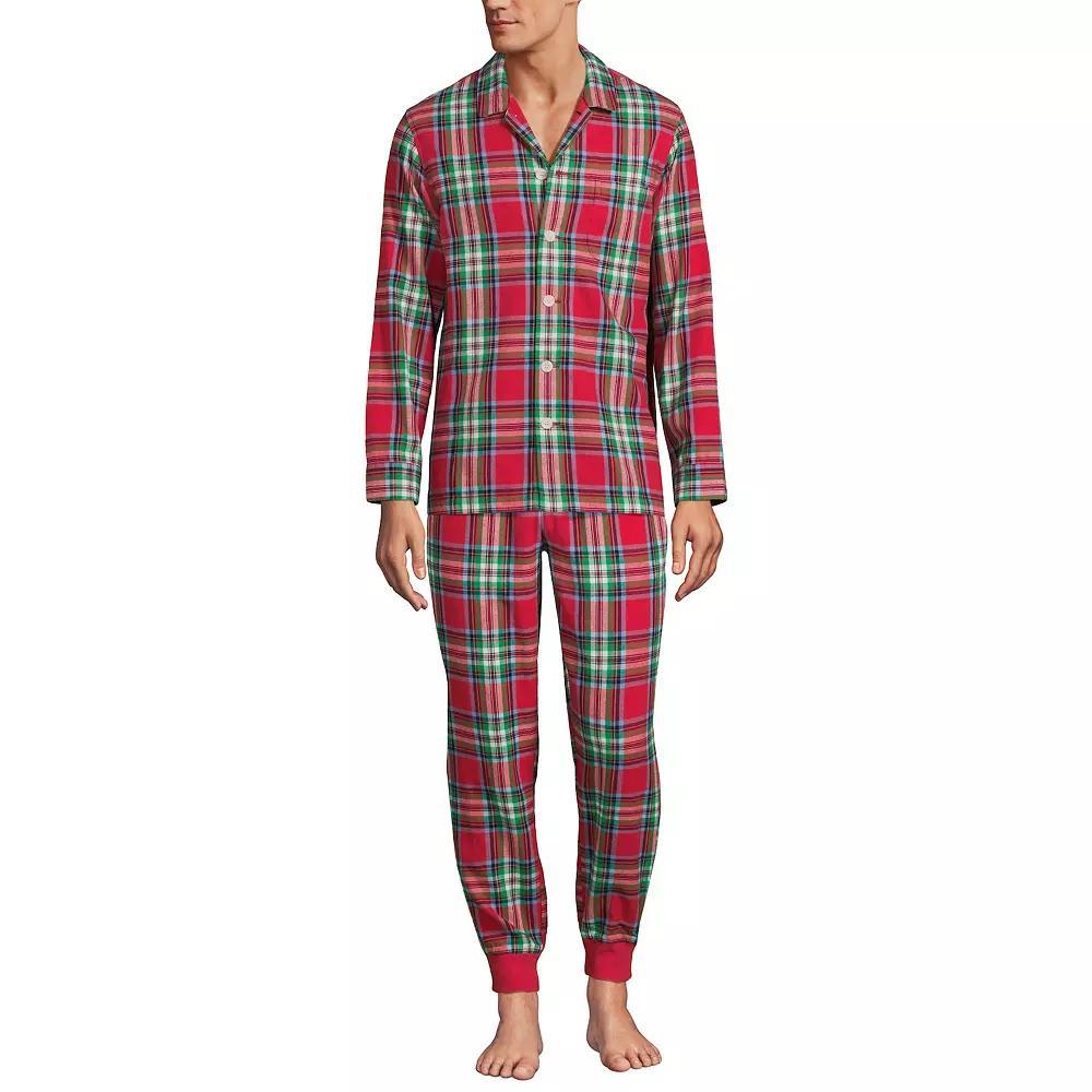 Mens Lands End Flannel Pajama Shirt Product Image