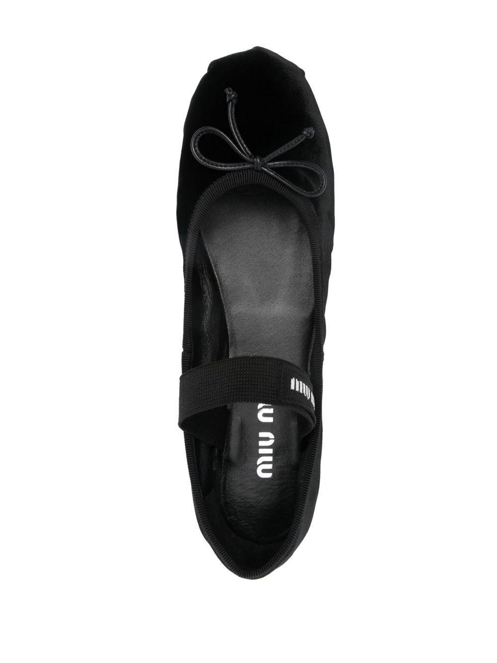 logo-strap ballerina shoes Product Image