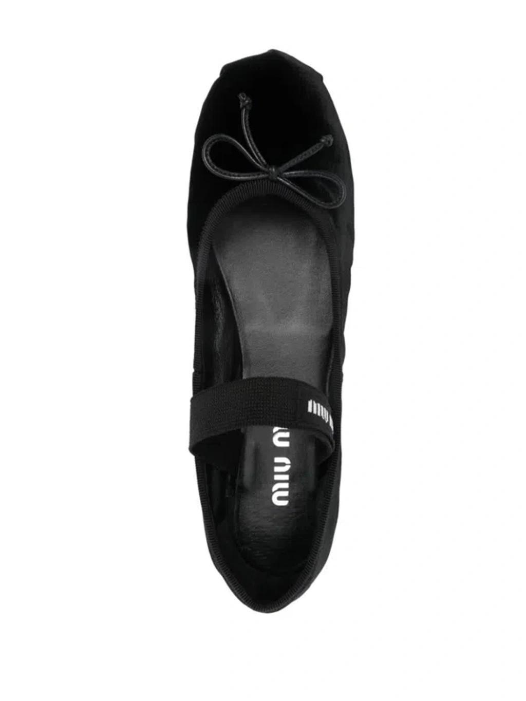 logo-strap ballerina shoes Product Image