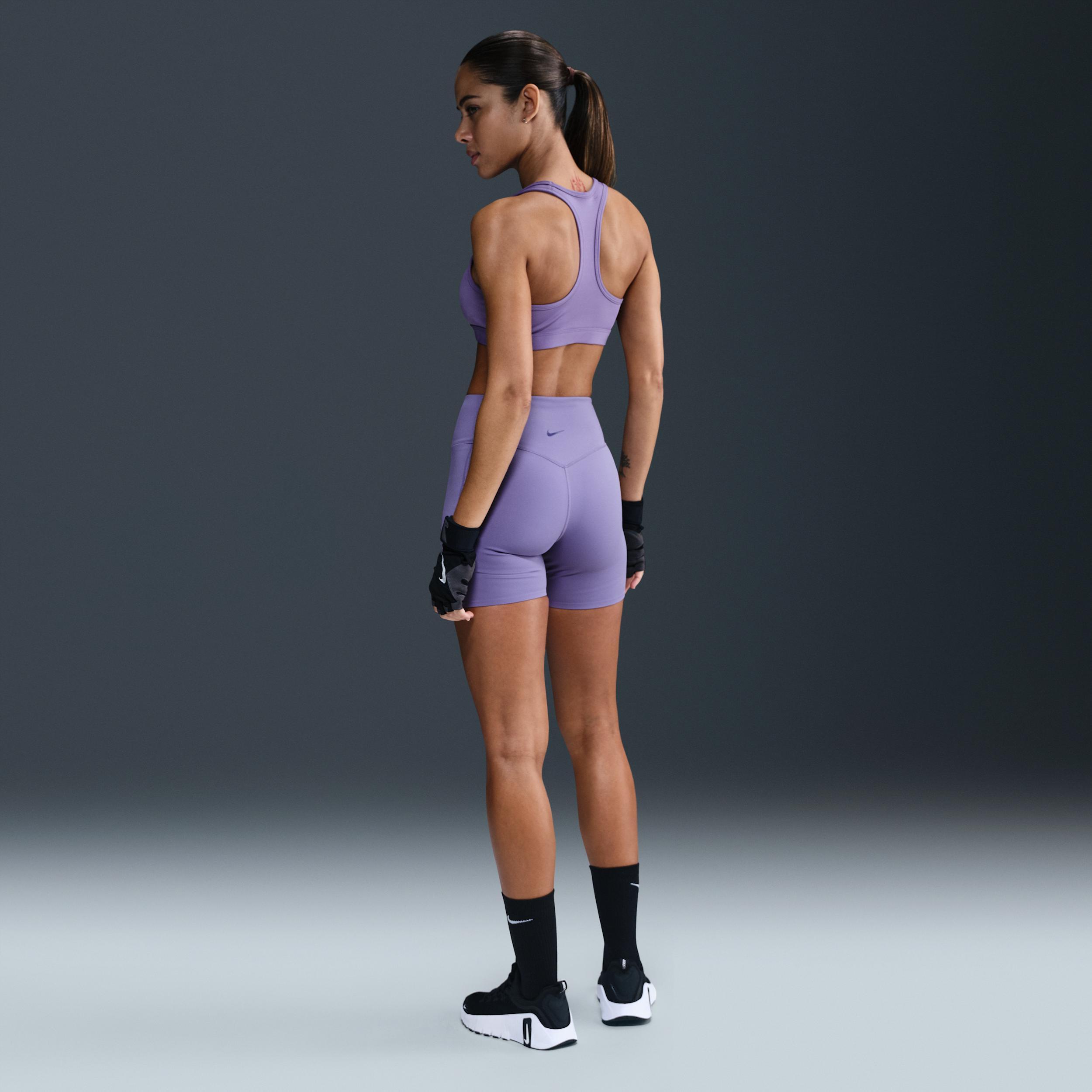 Nike Women's Universa Medium-Support High-Waisted 5" Biker Shorts with Pockets Product Image