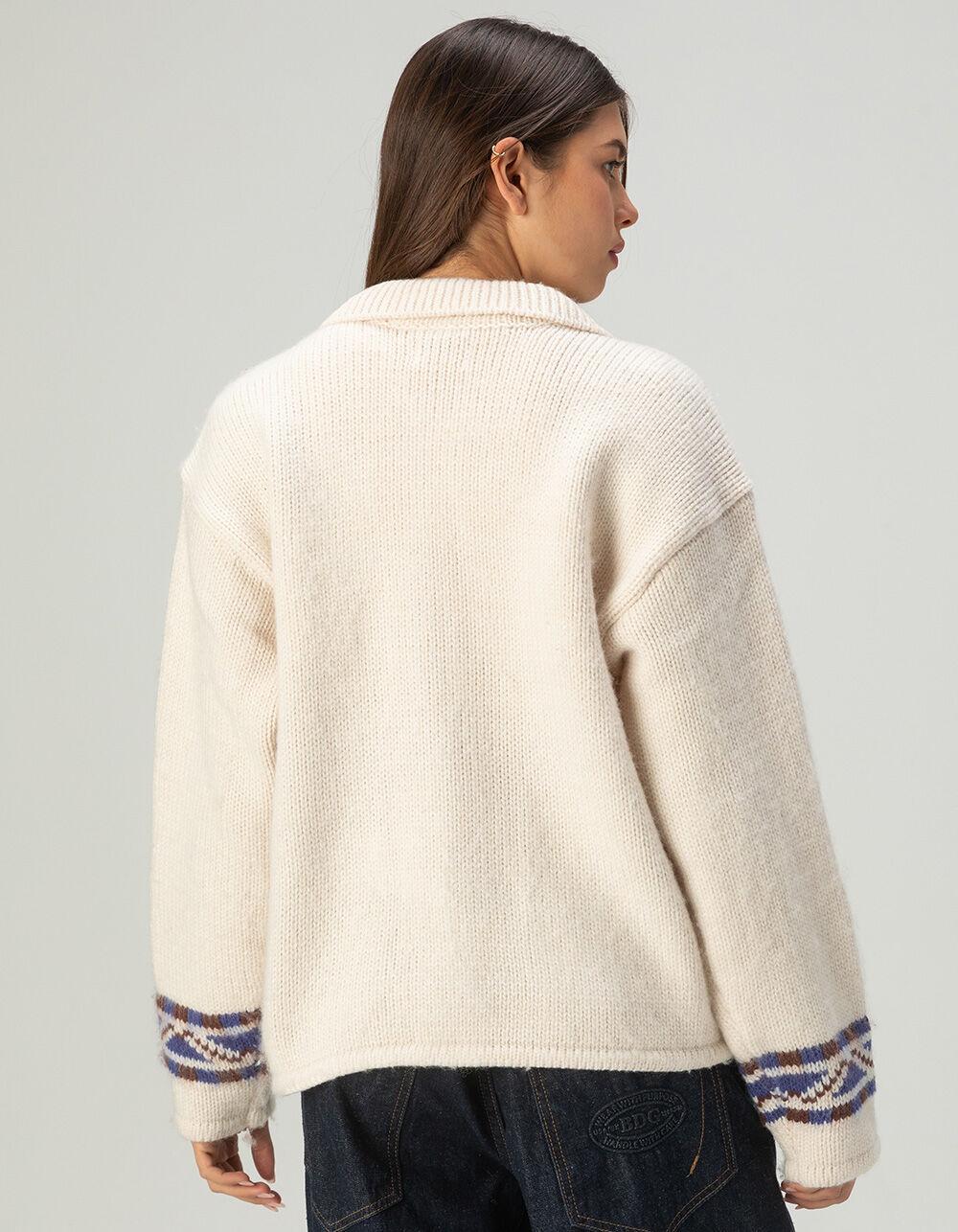 OBEY Swans Womens Zip-Up Sweater Product Image