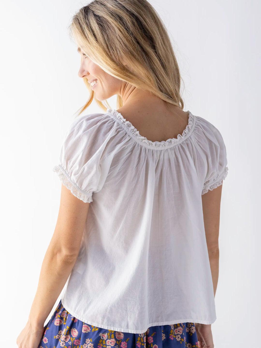 Sweet Nothings Embroidered Cotton Top Product Image