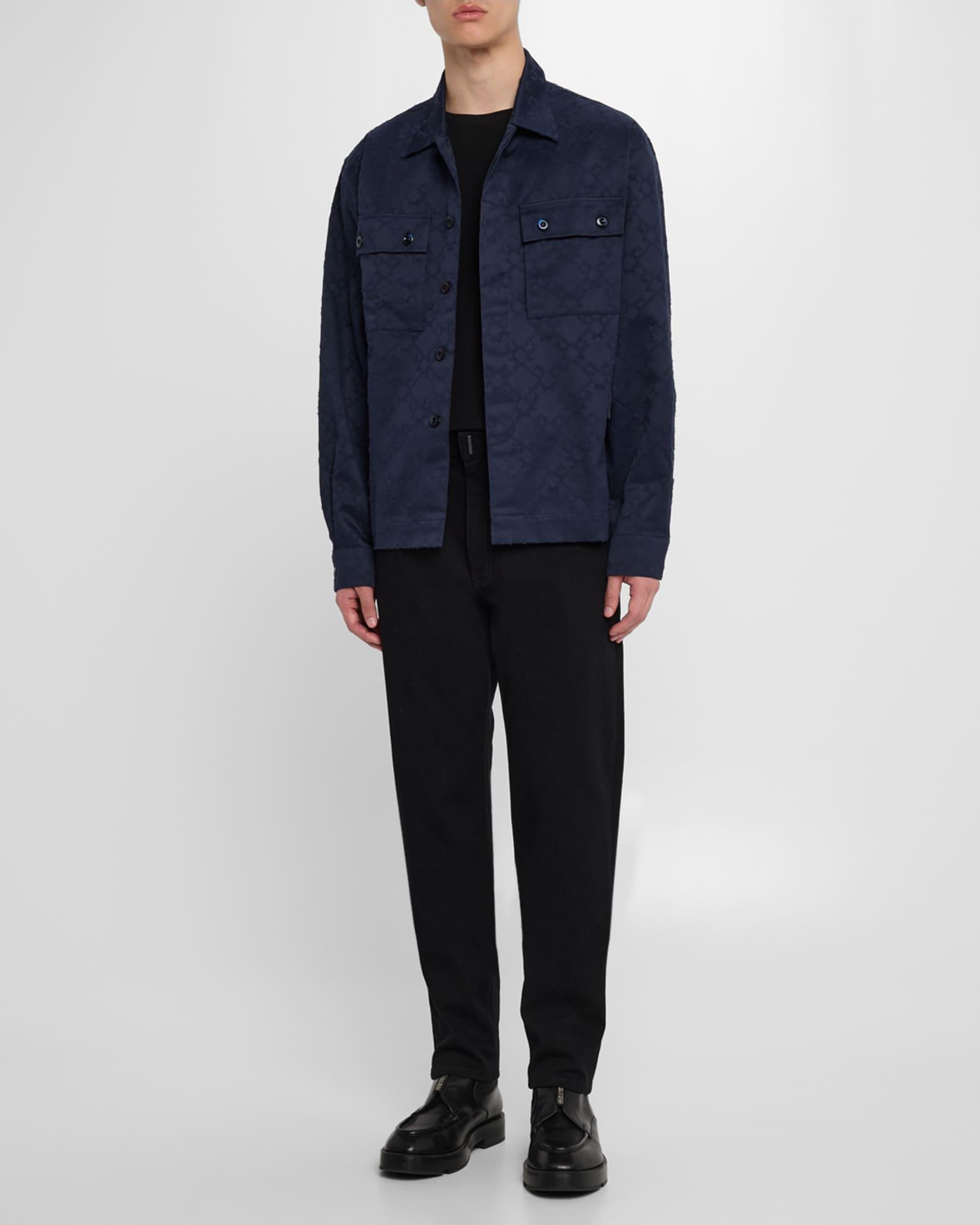 Men's Monogram Jacquard Button-Down Shirt Product Image