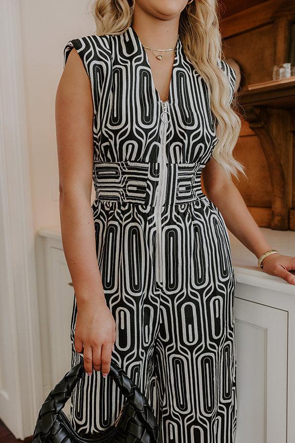 Art Deco District Wide Leg Jumpsuit Product Image