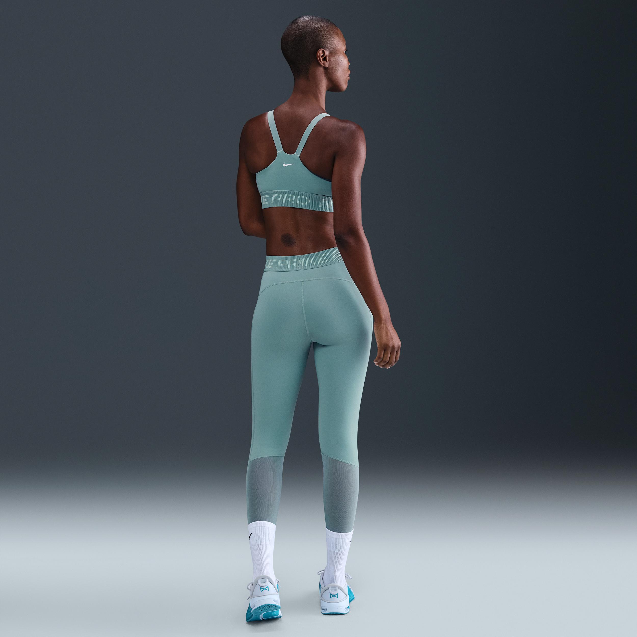 Women's Nike Pro Mid-Rise 7/8 Mesh-Panel Graphic Leggings Product Image