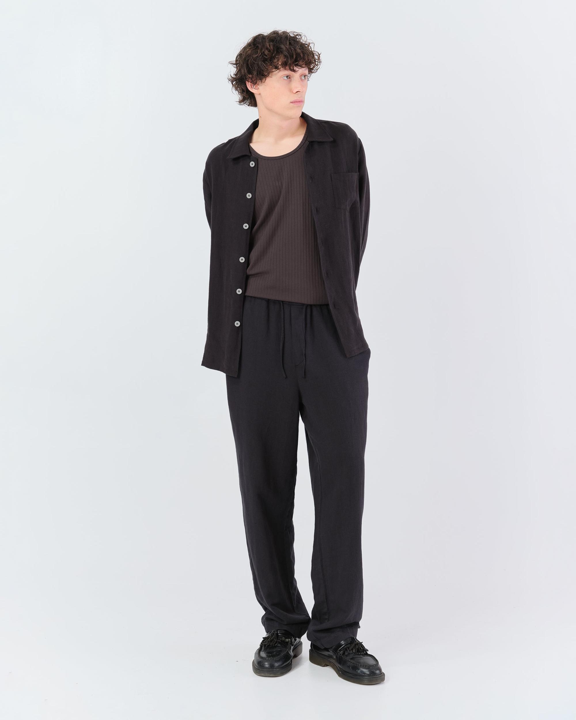 Coal Linen Leisure Pant Product Image