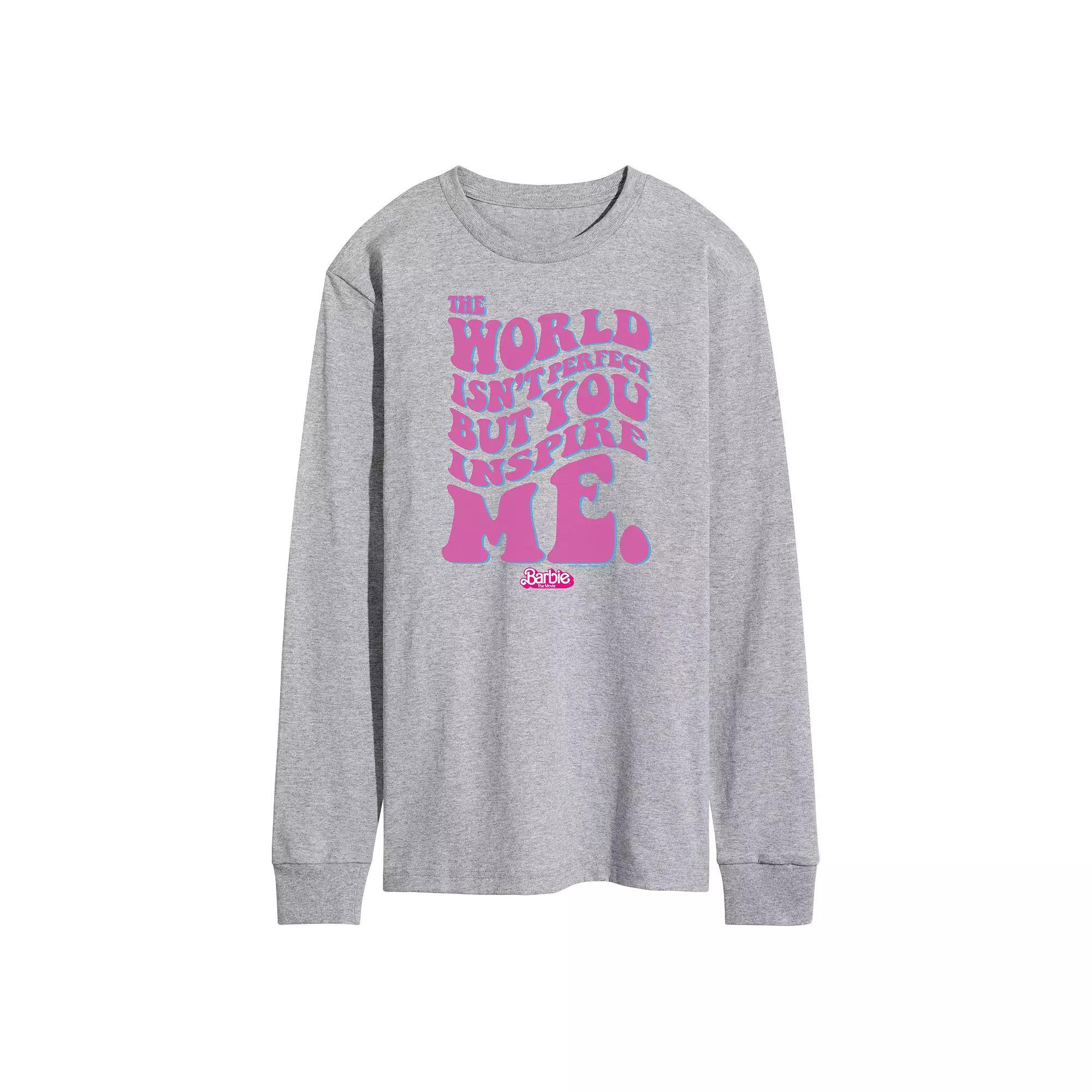 Mens Barbie Theatrical You Inspire Me Long Sleeve Graphic Tee Product Image