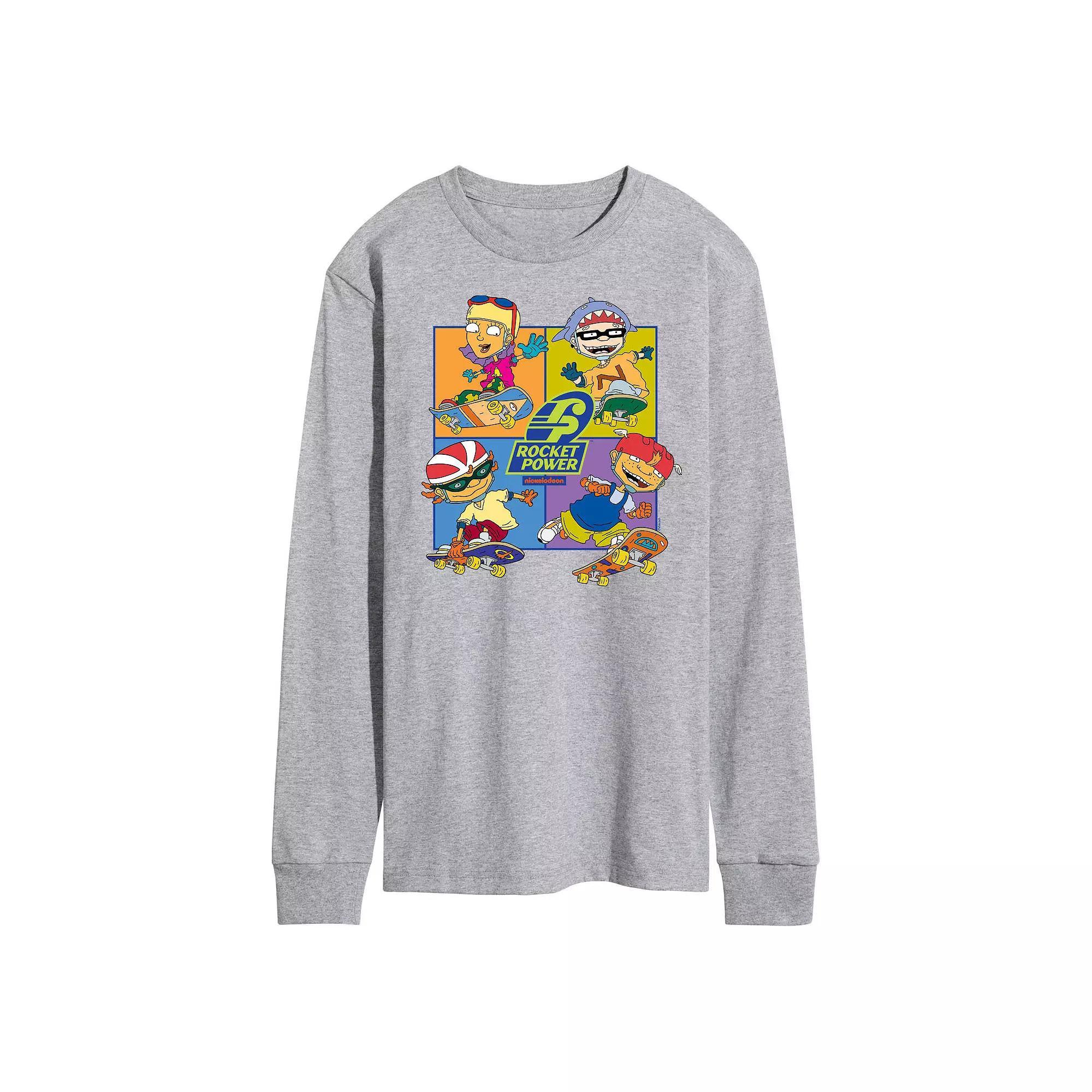 Mens Nickelodeon Rocket Power Grid Long Sleeve Tee Product Image