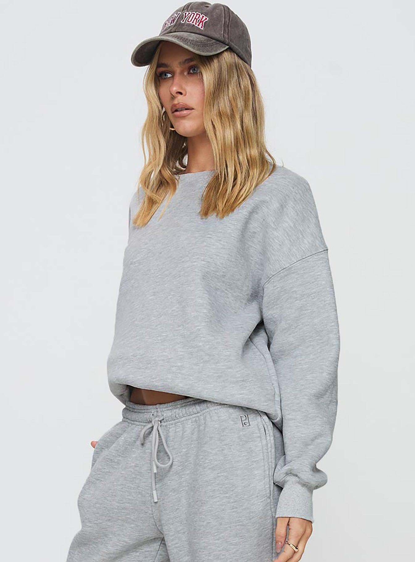 Dream Fleece Classic Crewneck Sweatshirt Grey Marle Product Image