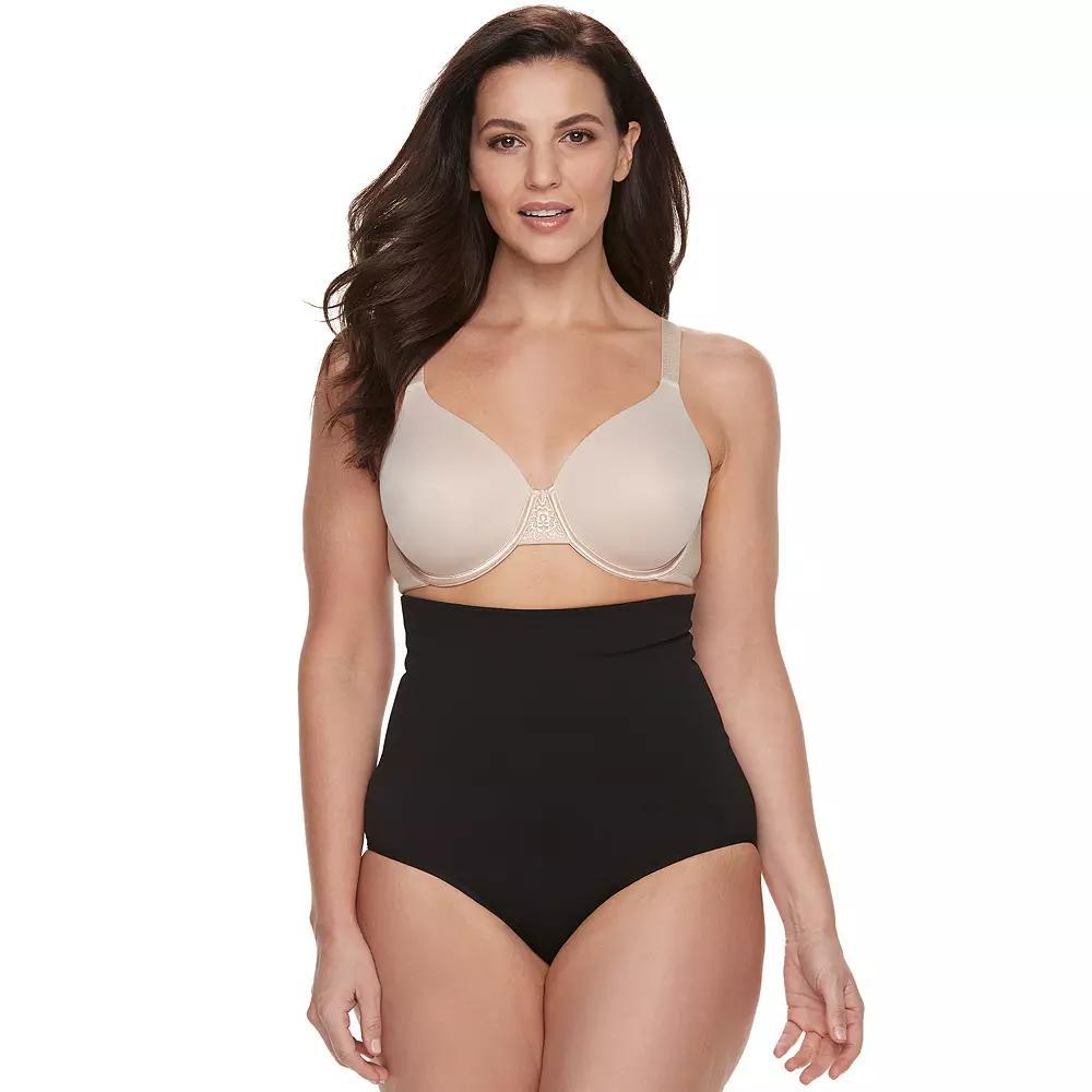 Plus Size Lunaire Firm Control Shapewear High-Waist Brief 3253HL, Women's, Size: 4XL, Black Product Image