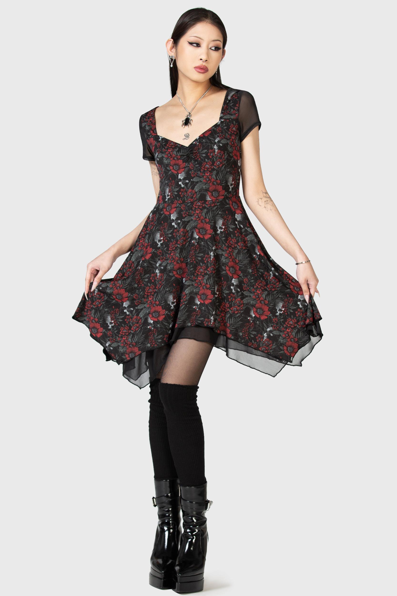 Crimson Decay Mini Dress - Resurrect Female Product Image