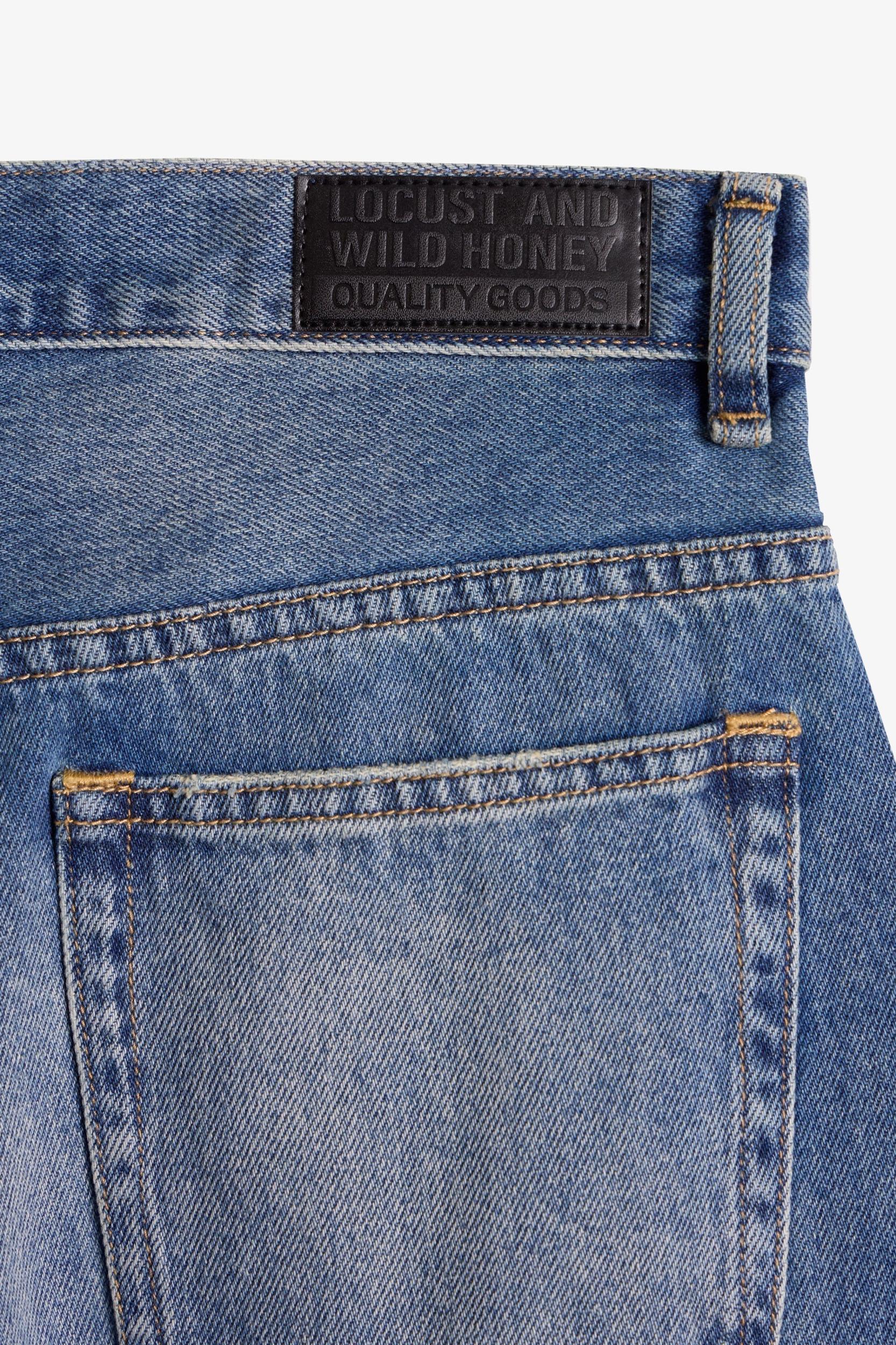 G:04 Relaxed Flare Denim - Medium Blue Product Image