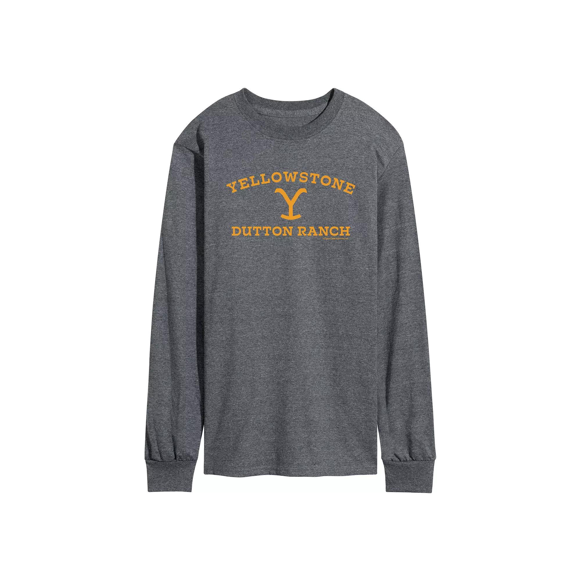 Men's Yellowstone Dutton Ranch LS, Size: Large, Gray Product Image
