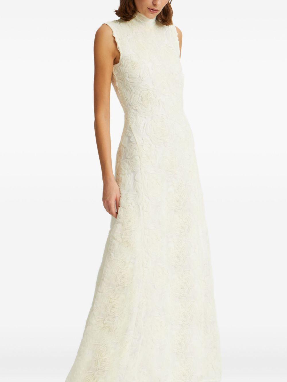 floral-embroidered maxi dress Product Image