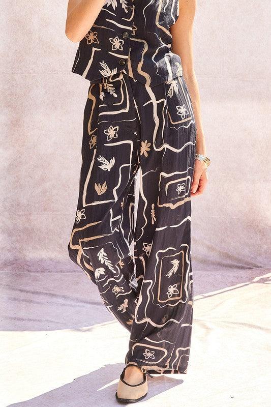 Spencer Printed Vest & Pant Set Product Image