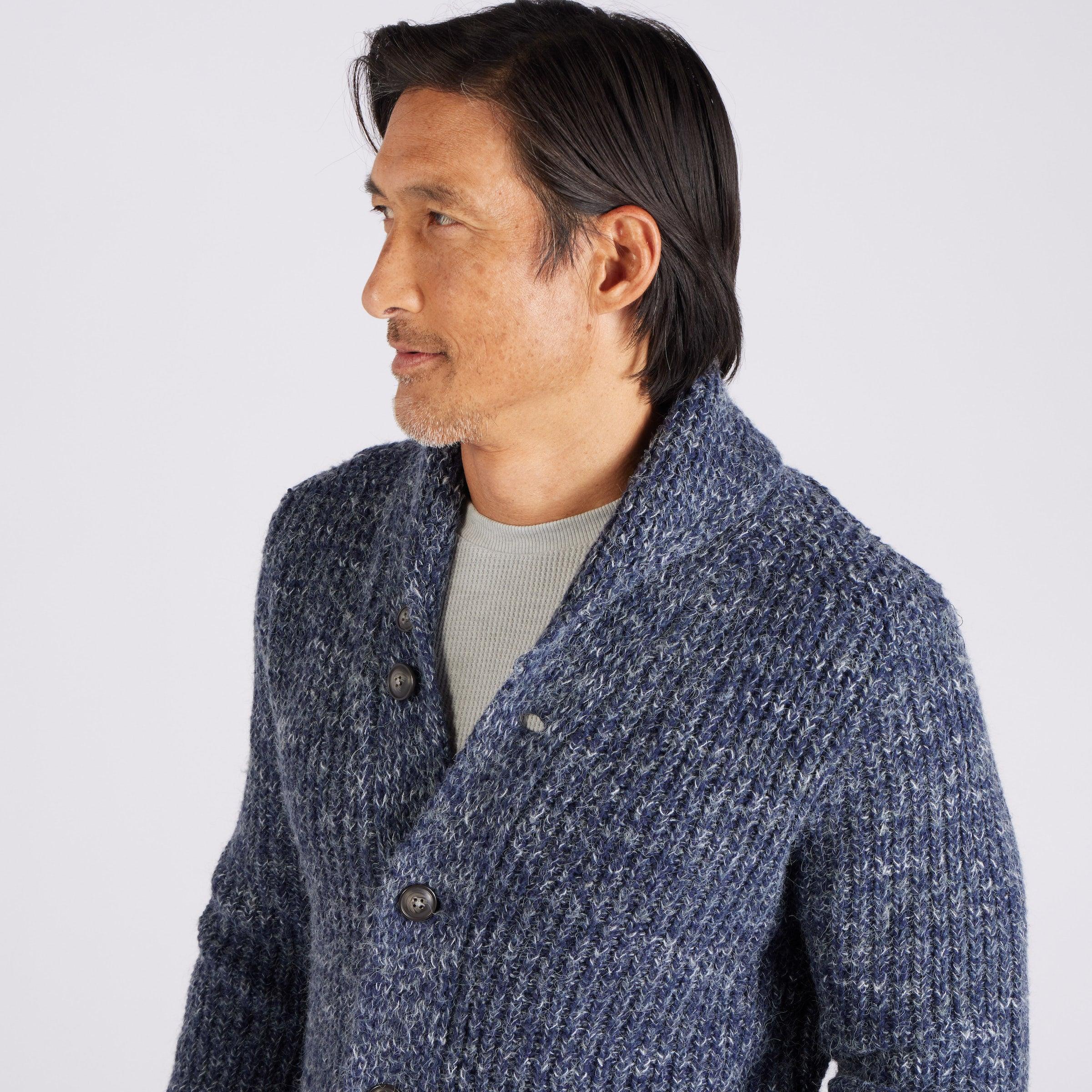 Alfred's Shawl Cardigan Sweater - Insignia Blue Product Image