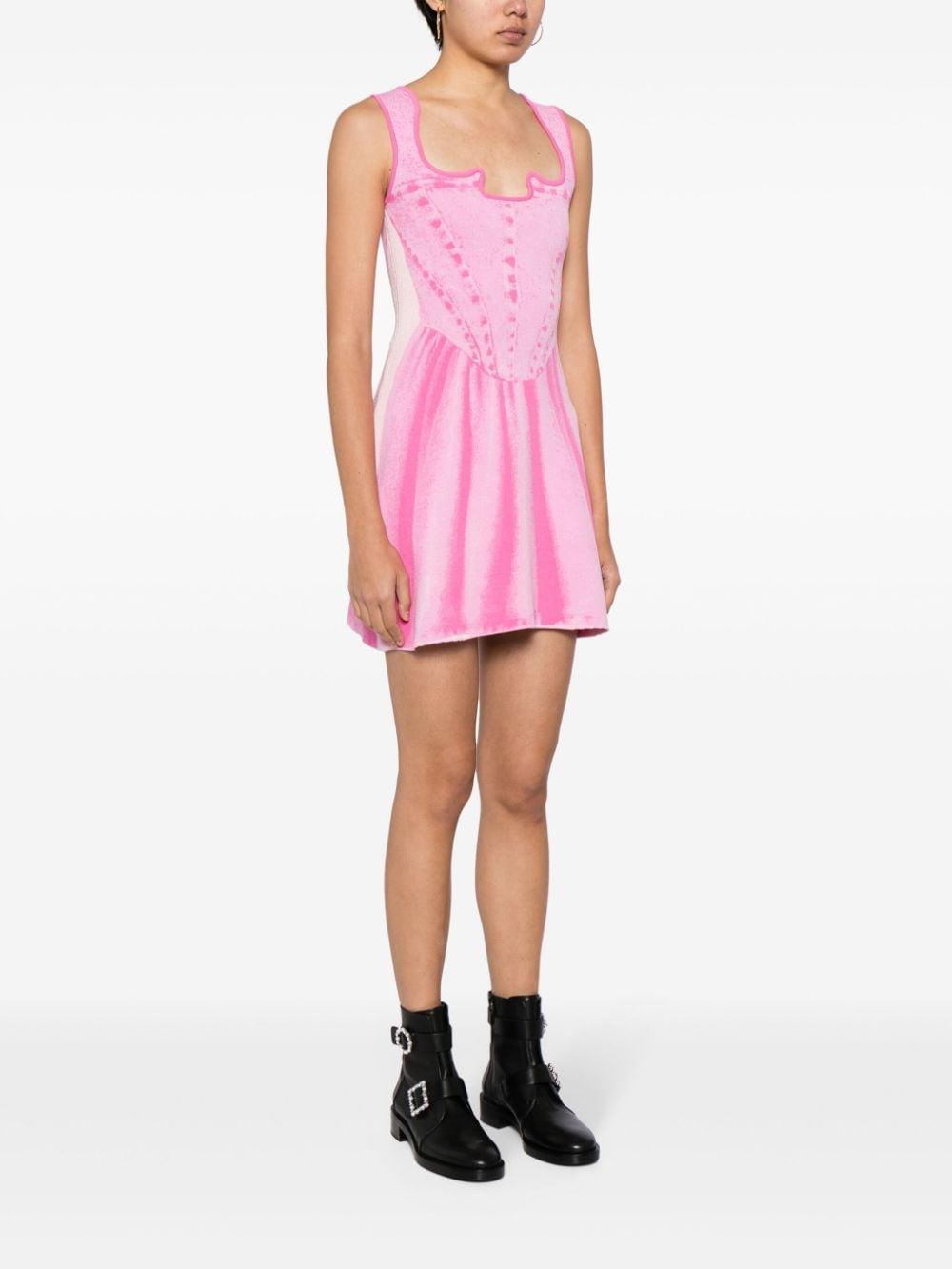 Poppy trompe-l&apos;oeil mini dress Product Image